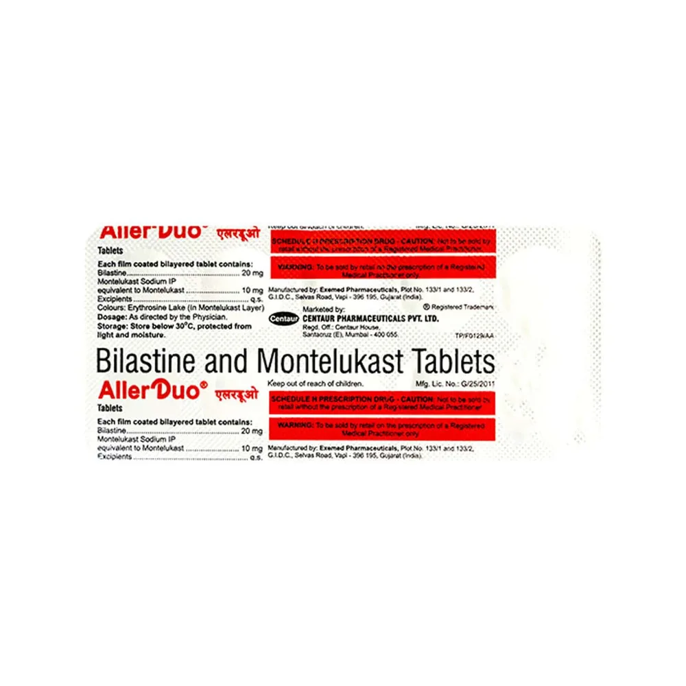 Aller Duo Strip Of 10 Tablets