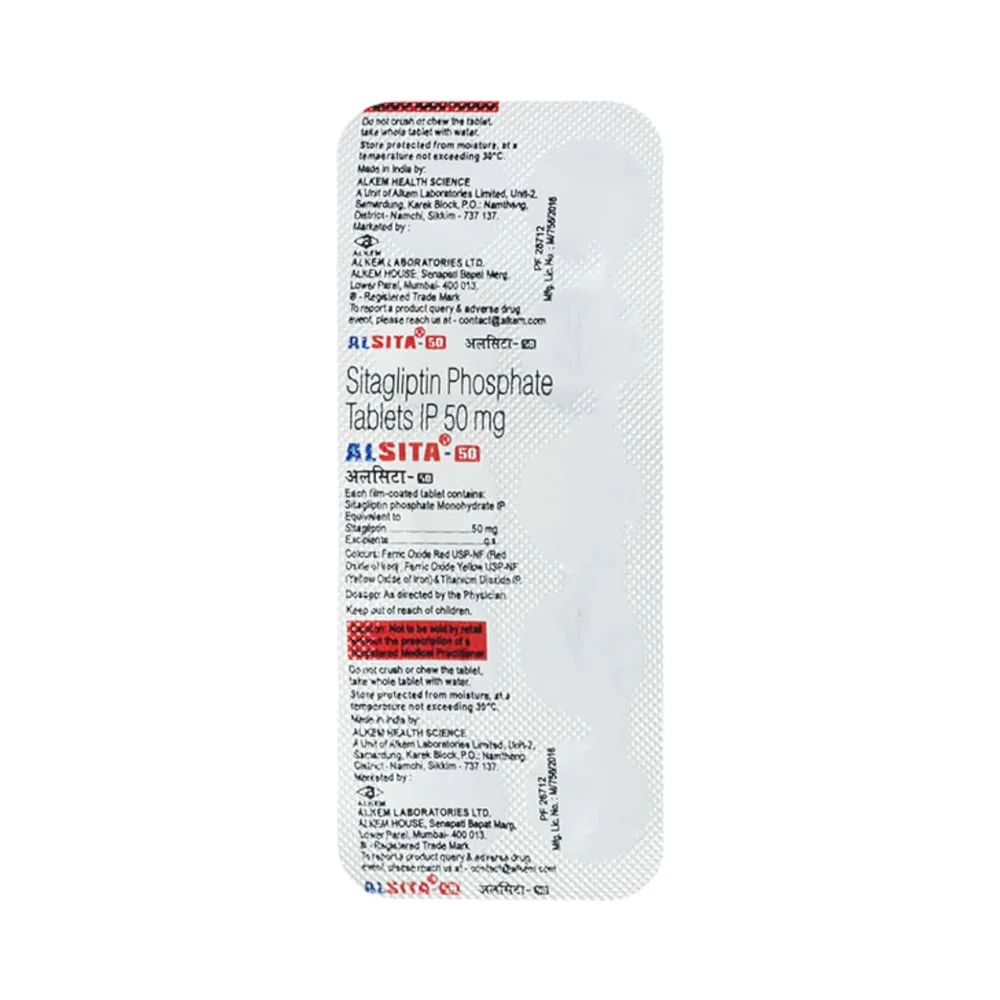 Alsita 50mg Strip Of 10 Tablets