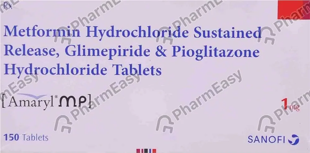Amaryl Mp 1mg Strip Of 15 Tablets