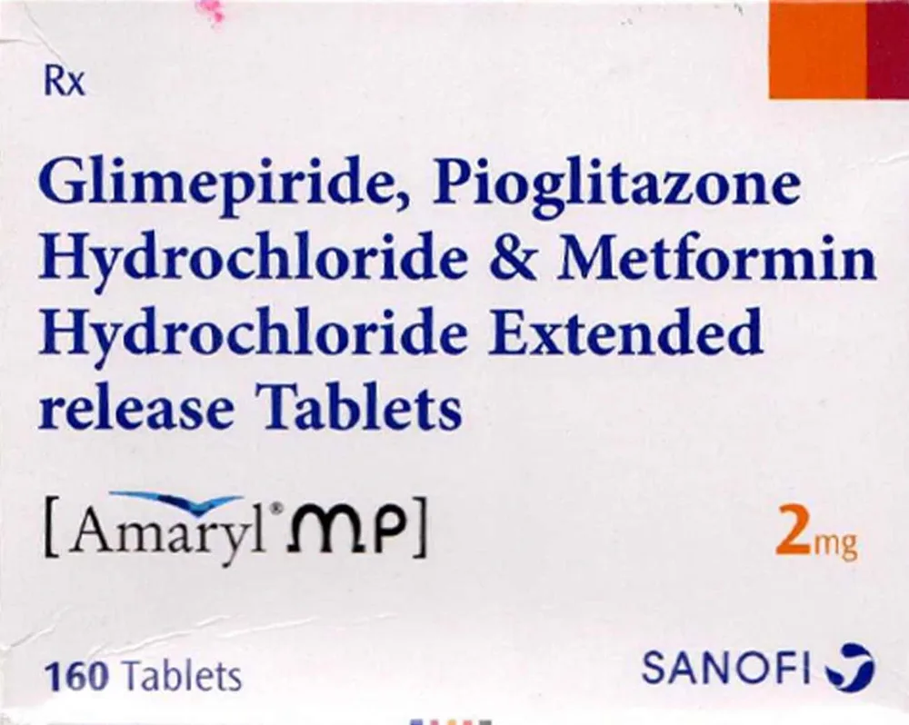 Amaryl Mp 2mg Strip Of 20 Tablets