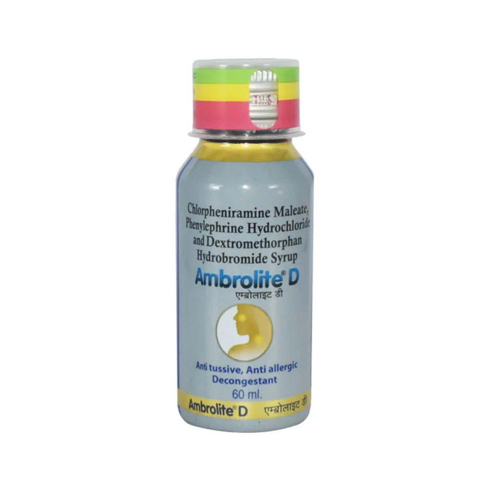 Ambrolite D Bottle Of 60ml Syrup