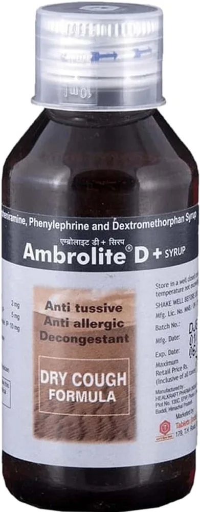 Ambrolite D Bottle Of 100ml Syrup