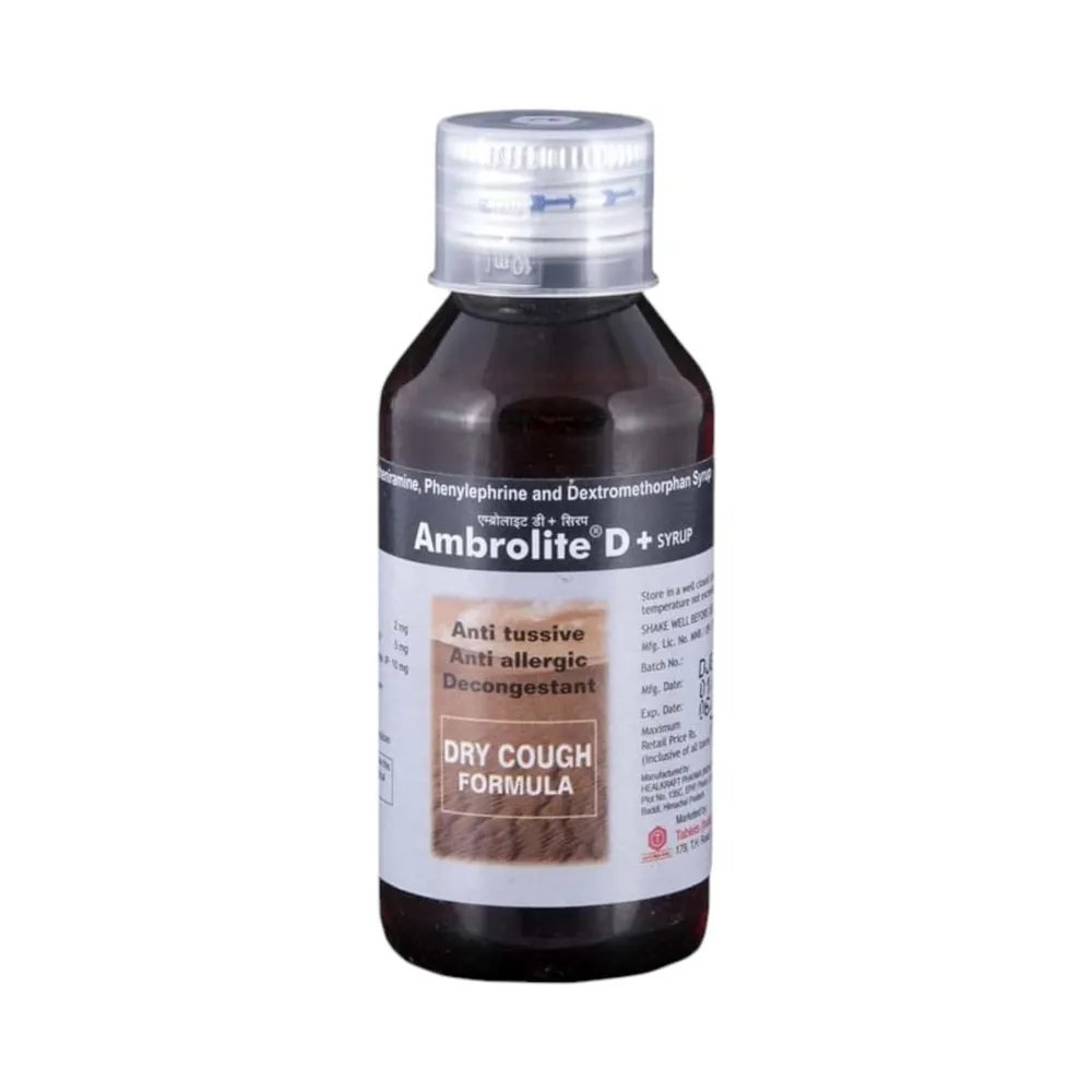 Ambrolite D Plus Bottle Of 60ml Syrup