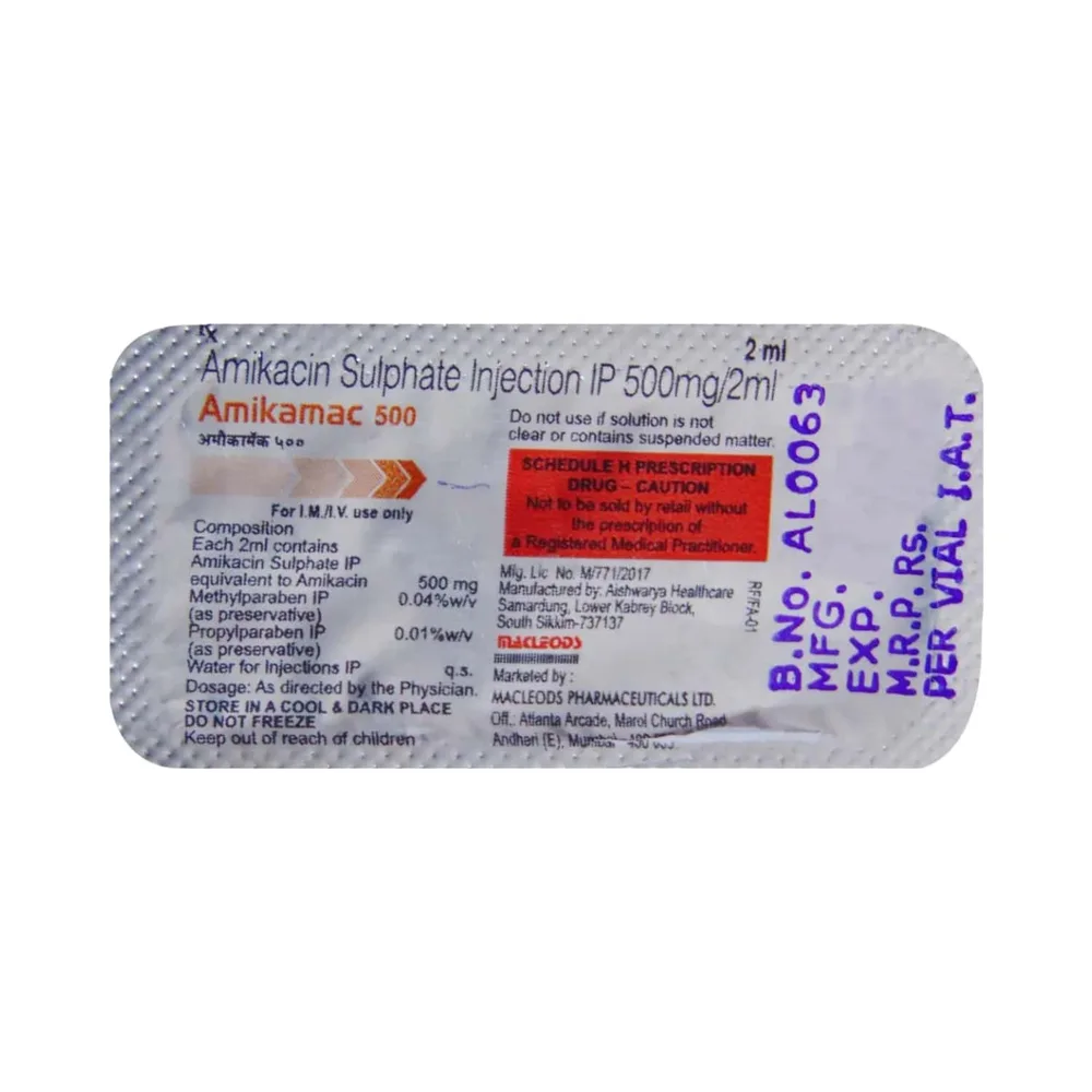 Amikamac 500mg Vial Of 2ml Injection