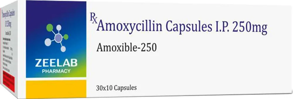 Amoxible 250mg Strip Of 10 Capsules