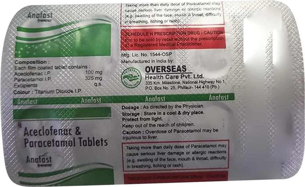 Anafast Strip Of 10 Tablets