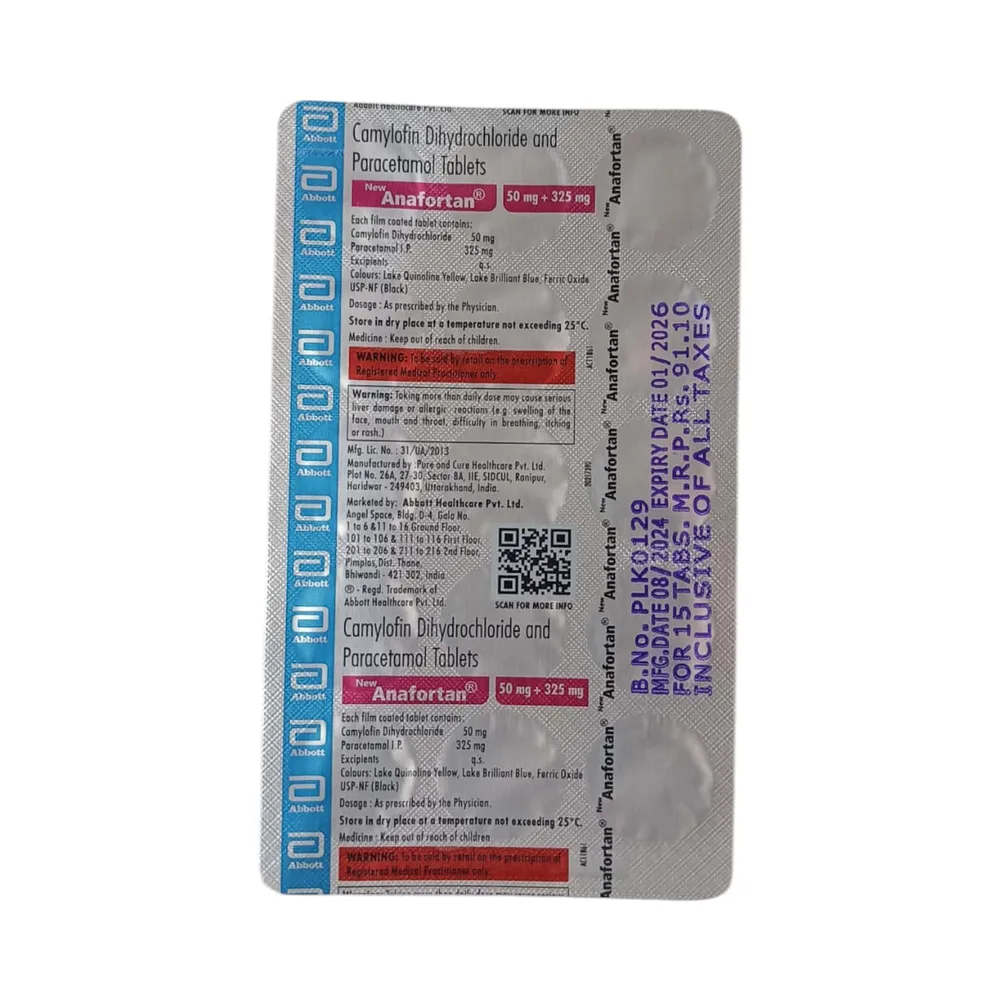 New Anafortan Strip Of 15 Tablets