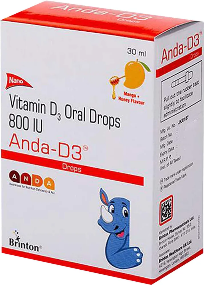 Anda D3 800iu Mango Honey Bottle Of 30ml Oral Drops