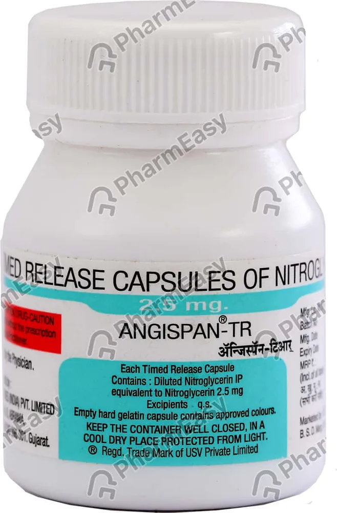 Angispan Tr 2.5mg Bottle Of 25 Capsules