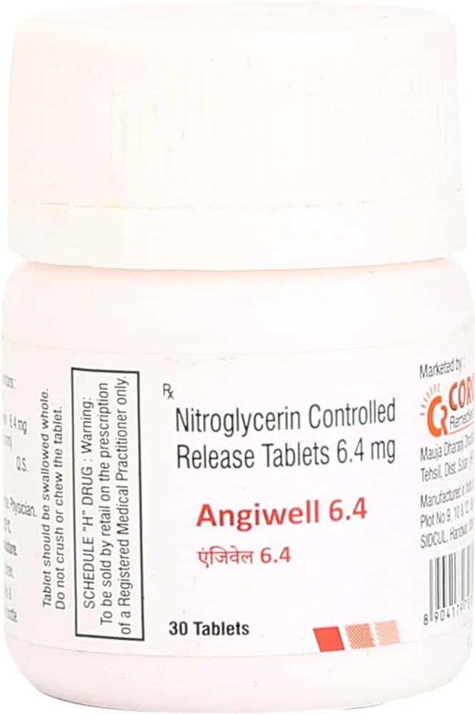 Angiwell 6.4mg Bottle Of 30 Tablets