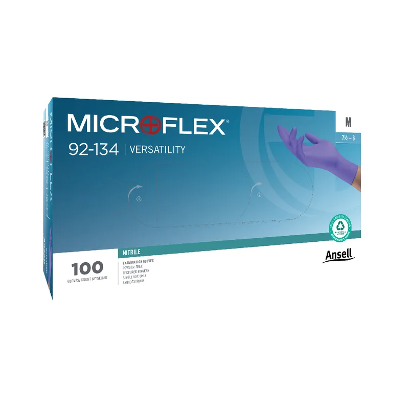 Ansell Microflex 92-134 Versatility Nitrile Gloves -100 Pcs