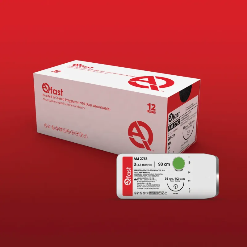 Aqmen - AM2762 - Sutures AM2762 AqFast Vicryl Type USP 2-0-12 Foils