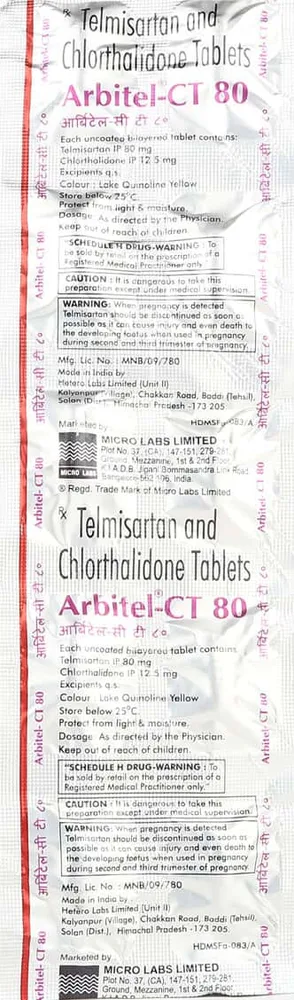 Arbitel Ct 80mg Strip Of 10 Tablets