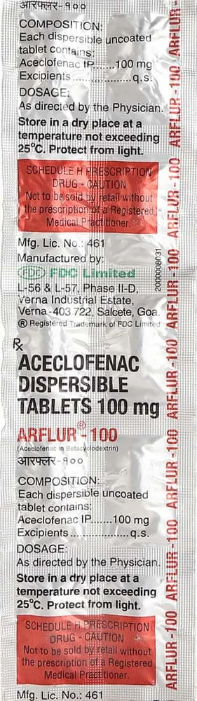 Arflur 100mg Strip Of 10 Tablets