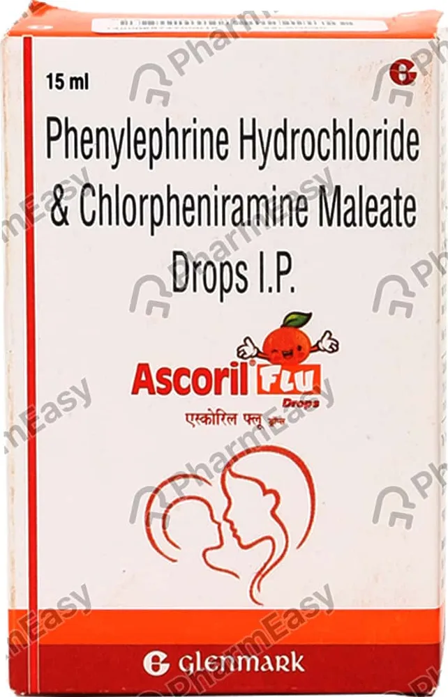 Ascoril Flu Orange Flavour Bottle Of 15ml Oral Drops