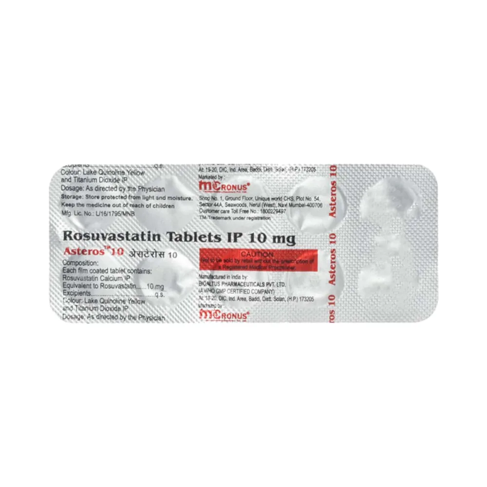 Asteros 10mg Strip Of 10 Tablets