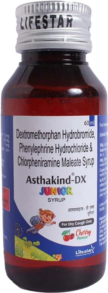 Asthakind-DX Junior Syrup | Cherry Flavour