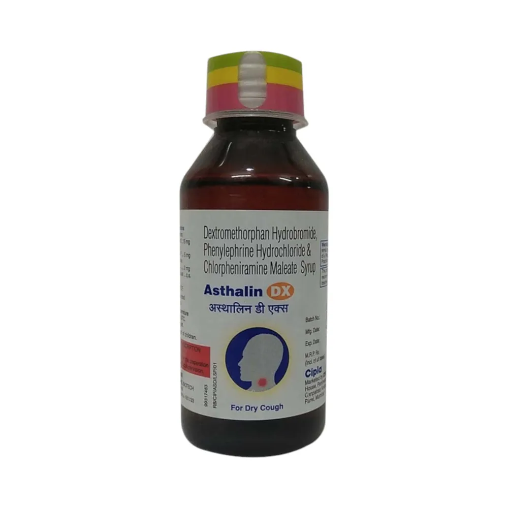 Asthalin Dx Bottle Of 100ml Syrup