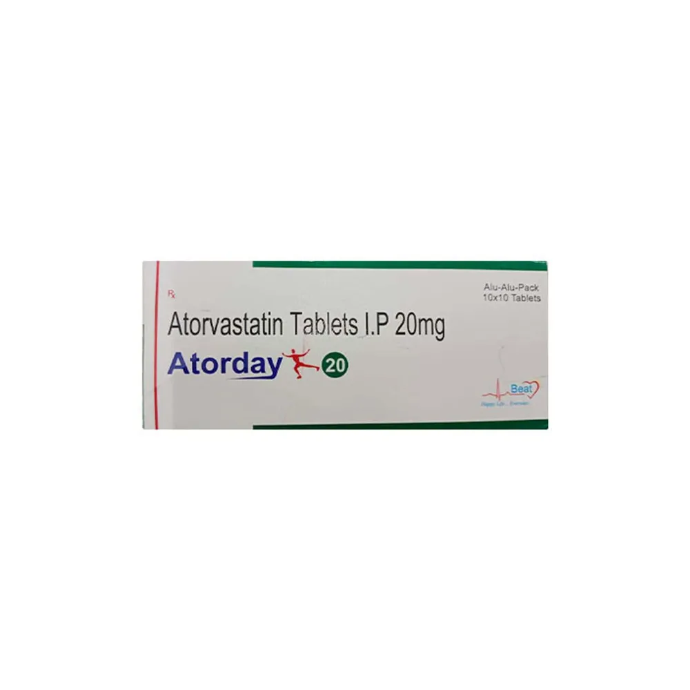 Atorday 20mg Strip Of 10 Tablets