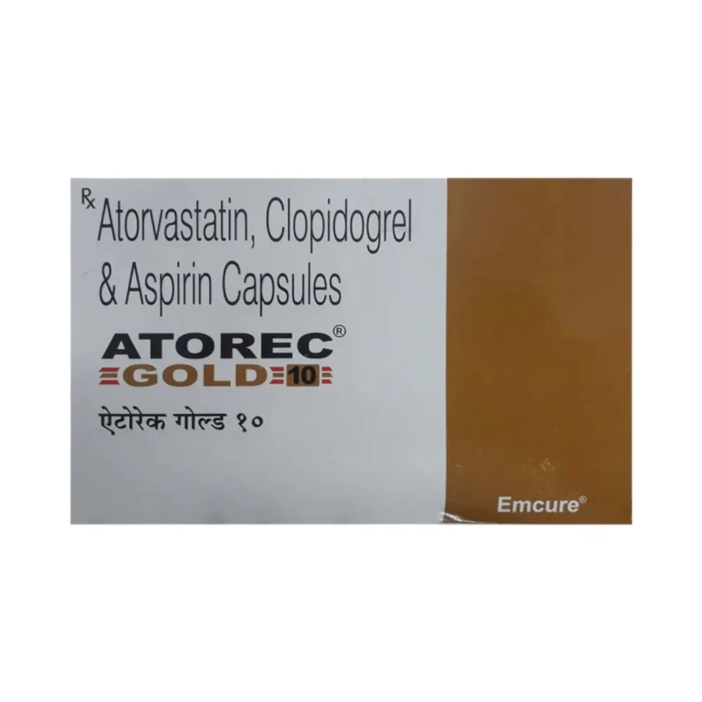 Atorec Gold 10mg Strip Of 10 Capsules