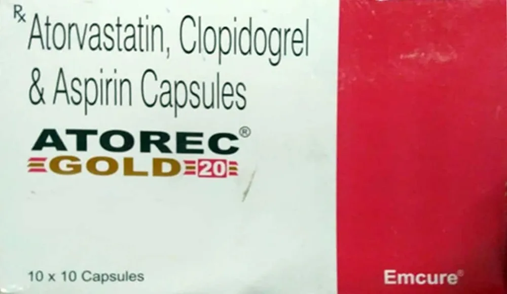 Atorec Gold 20mg Strip Of 10 Capsules