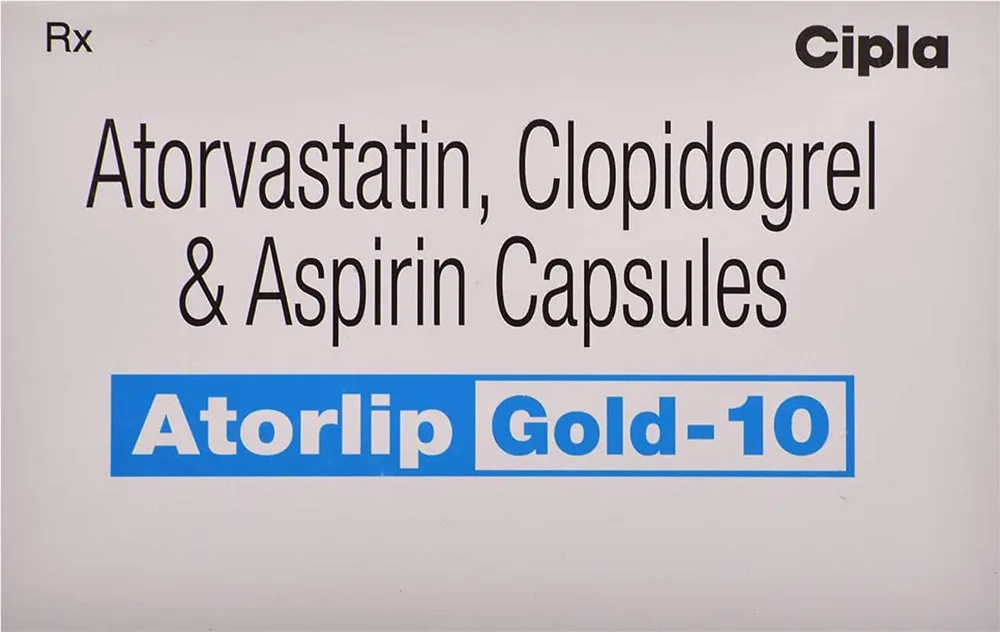Atorlip Gold 10mg Strip Of 10 Capsules