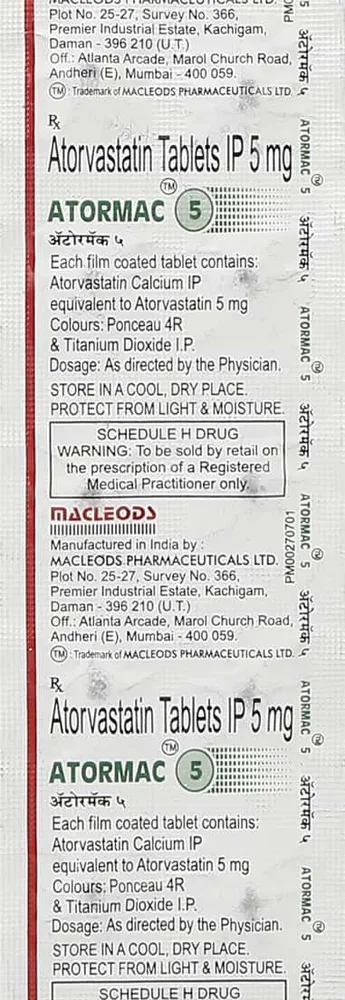 Atormac 5mg Strip Of 10 Tablets