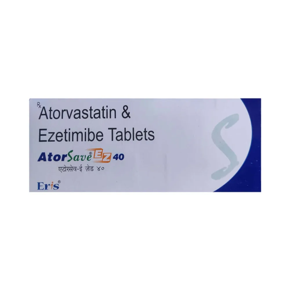 Atorsave Ez 40mg Strip Of 10 Tablets