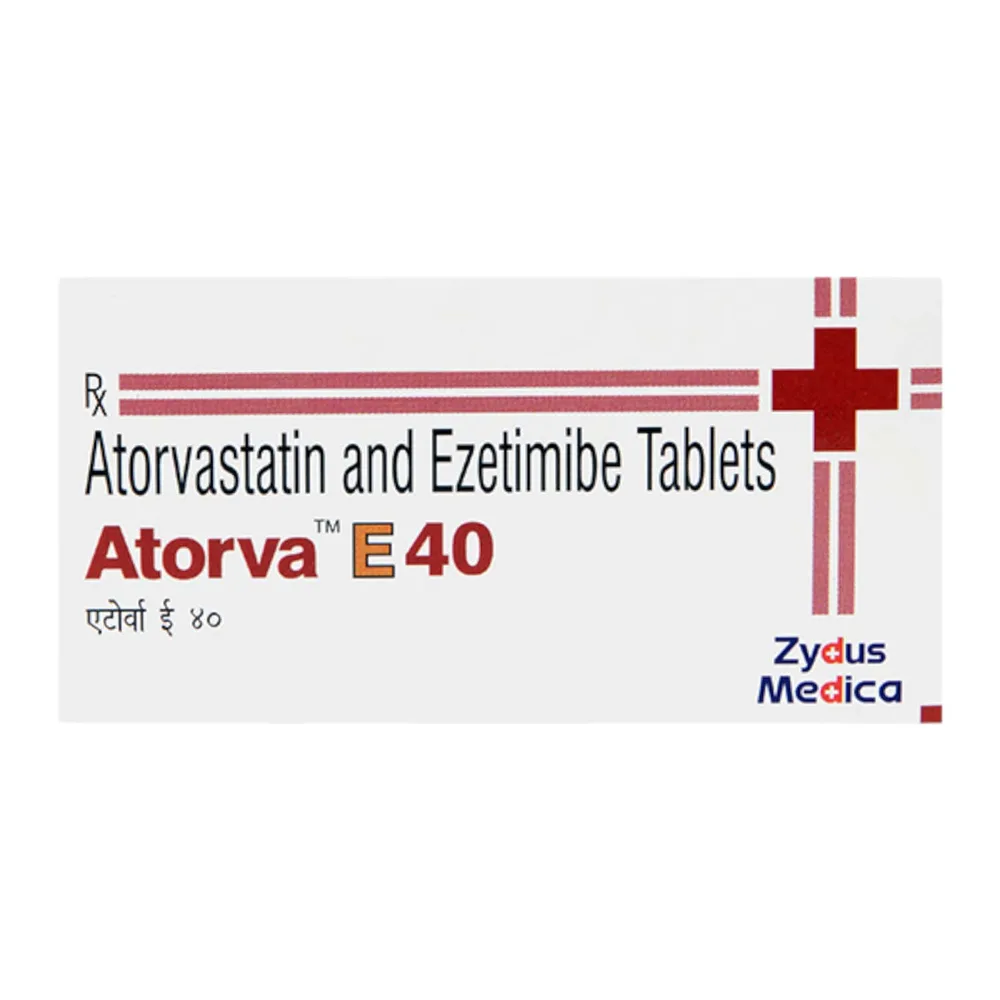 Atorva E 40mg Strip Of 10 Tablets