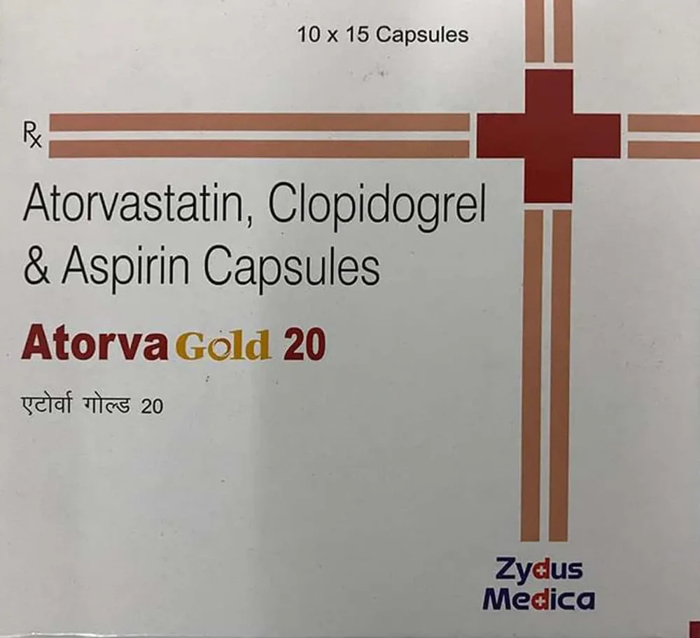 Atorva Gold 20mg Strip Of 15 Capsules