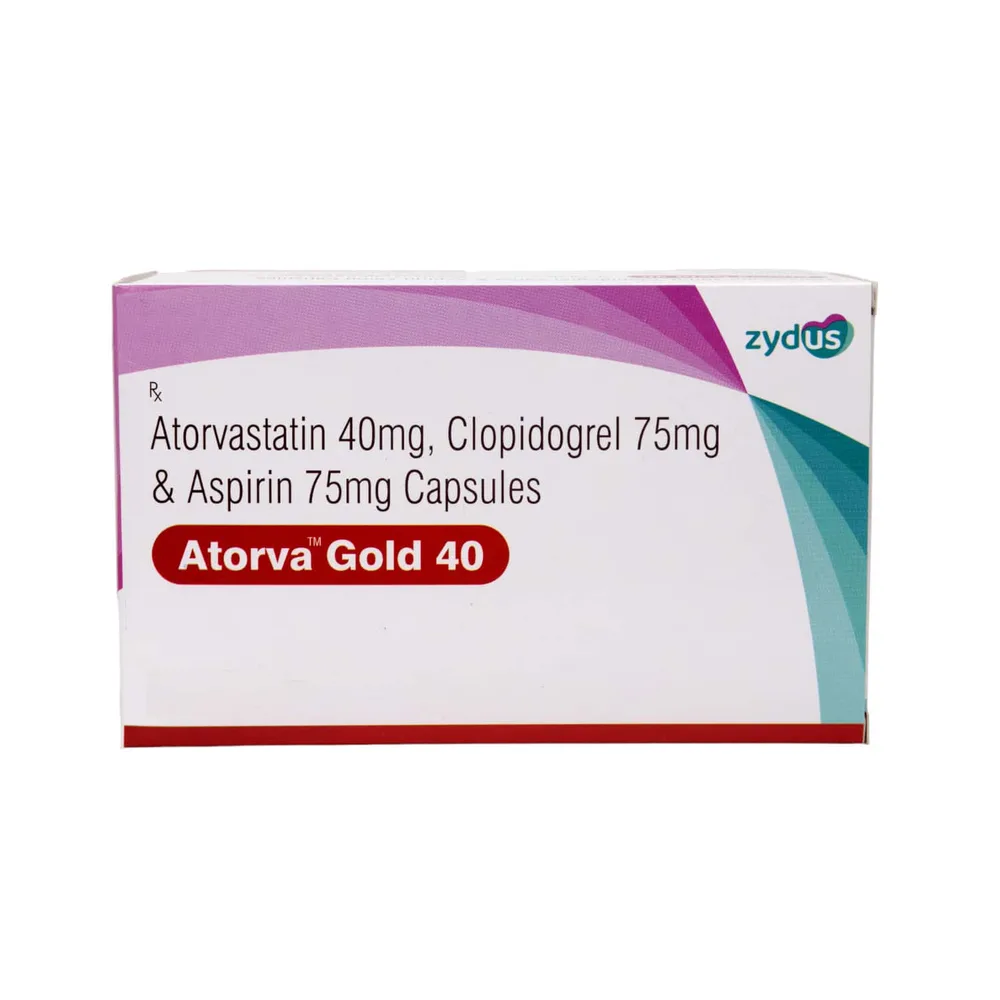 Atorva Gold 40mg Strip Of 10 Capsules