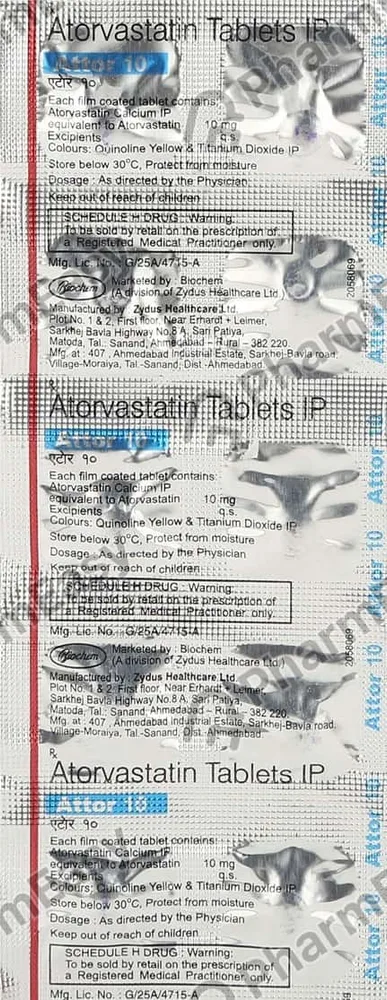 Attor 10mg Tablet