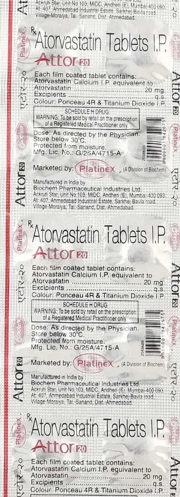 Attor 20mg Strip Of 10 Tablets