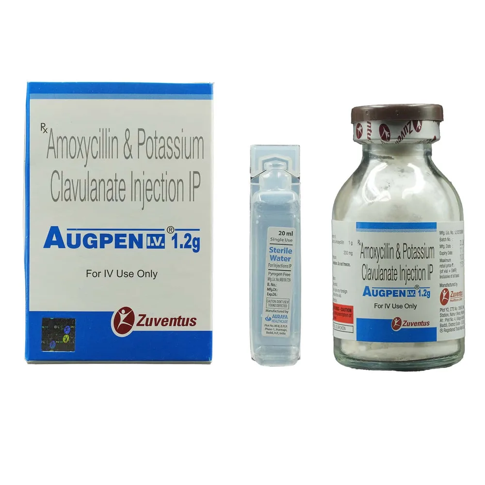 Augpen 1.2gm Dry Vial Of 1 Powder For Injection
