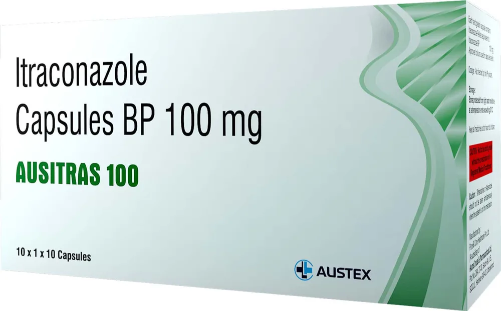 Ausitras 100mg Strip Of 10 Capsules
