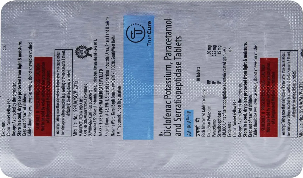 Averca Sp Strip Of 10 Tablets