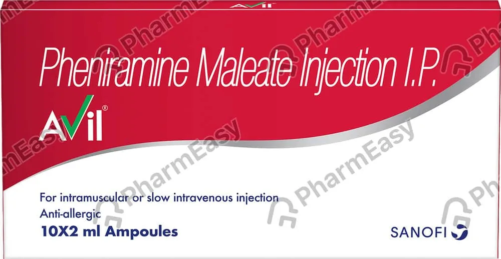 Avil 22.75mg Ampoule Of 2ml Injection