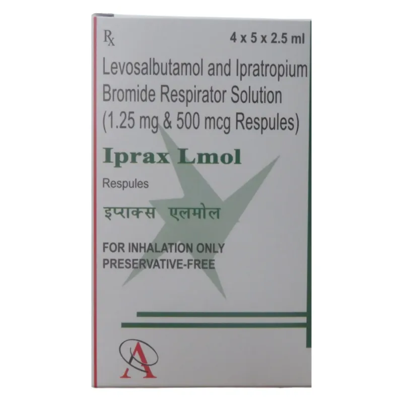 Iprax Lmol 2.5 ML Respules For Nebulization- 5 Pcs