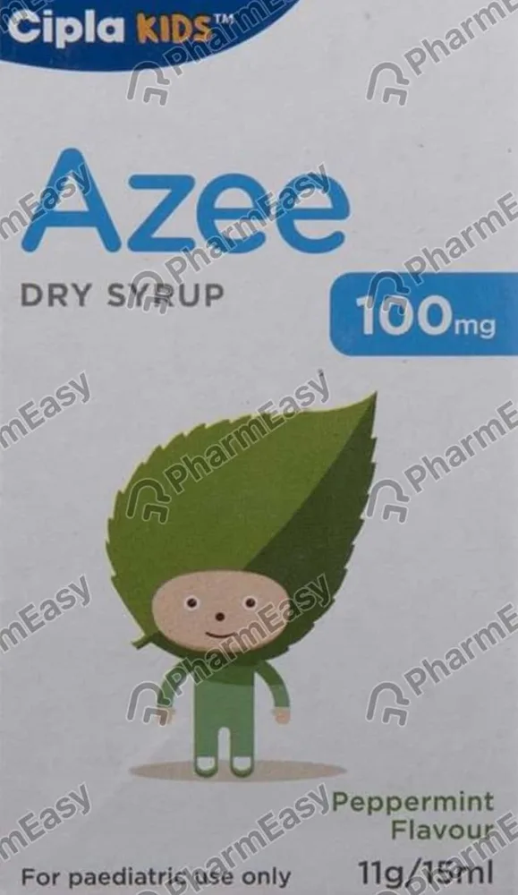 Azee 100mg Dry Syrup | Peppermint Flavour