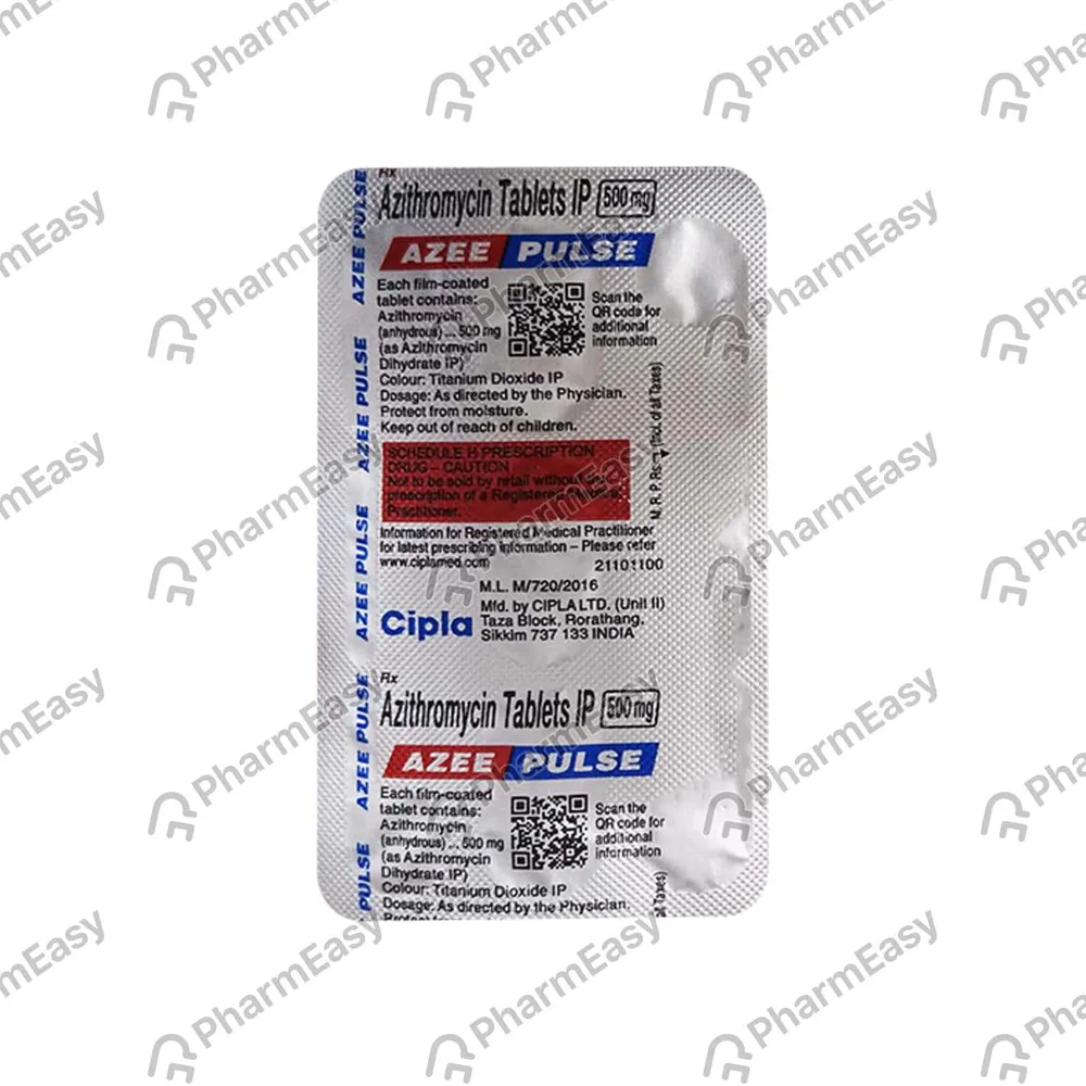 Azee Pulse 500mg Strip Of 3 Tablets