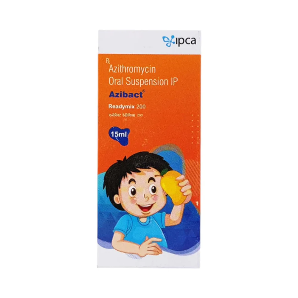 Azibact 200mg Readymix Bottle Of 15 Ml Suspension