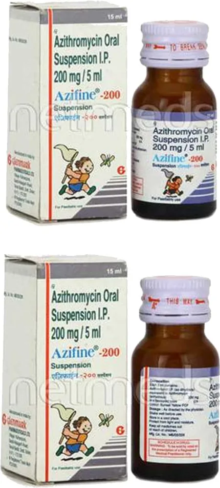 Azifine 200mg Bottle Of 15ml Suspension