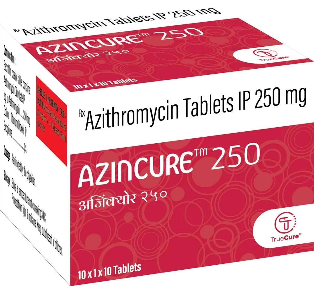 Azincure 250mg Strip Of 10 Tablets