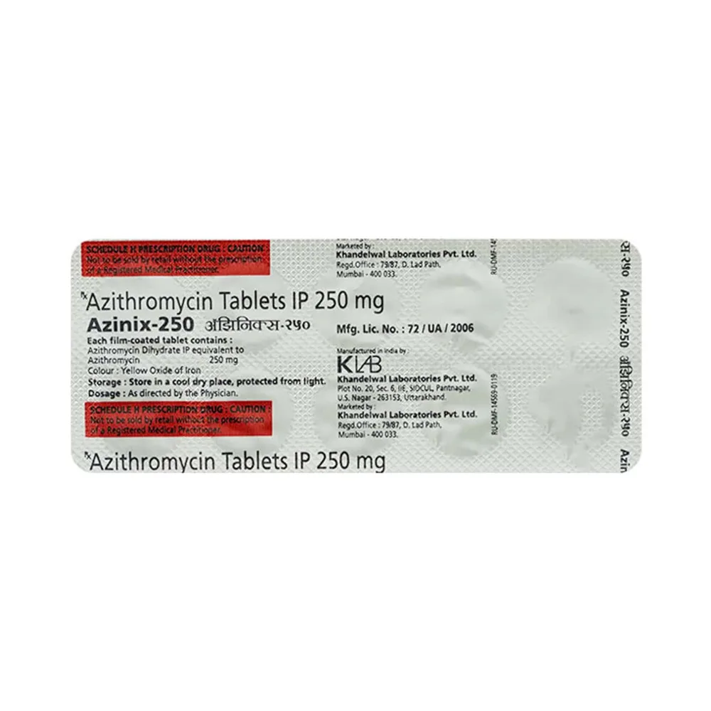 Azinix 250mg Strip Of 10 Tablets