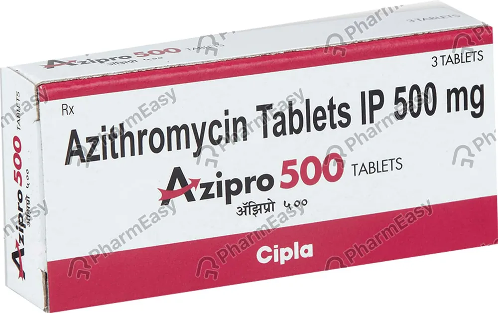 Azipro 500mg Strip Of 3 Tablets