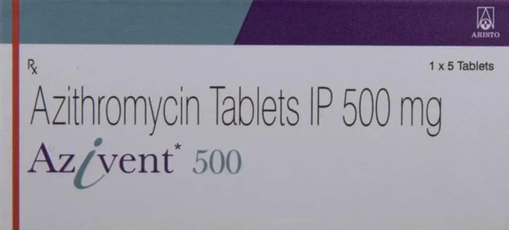 Azivent 500mg Strip Of 5 Tablets