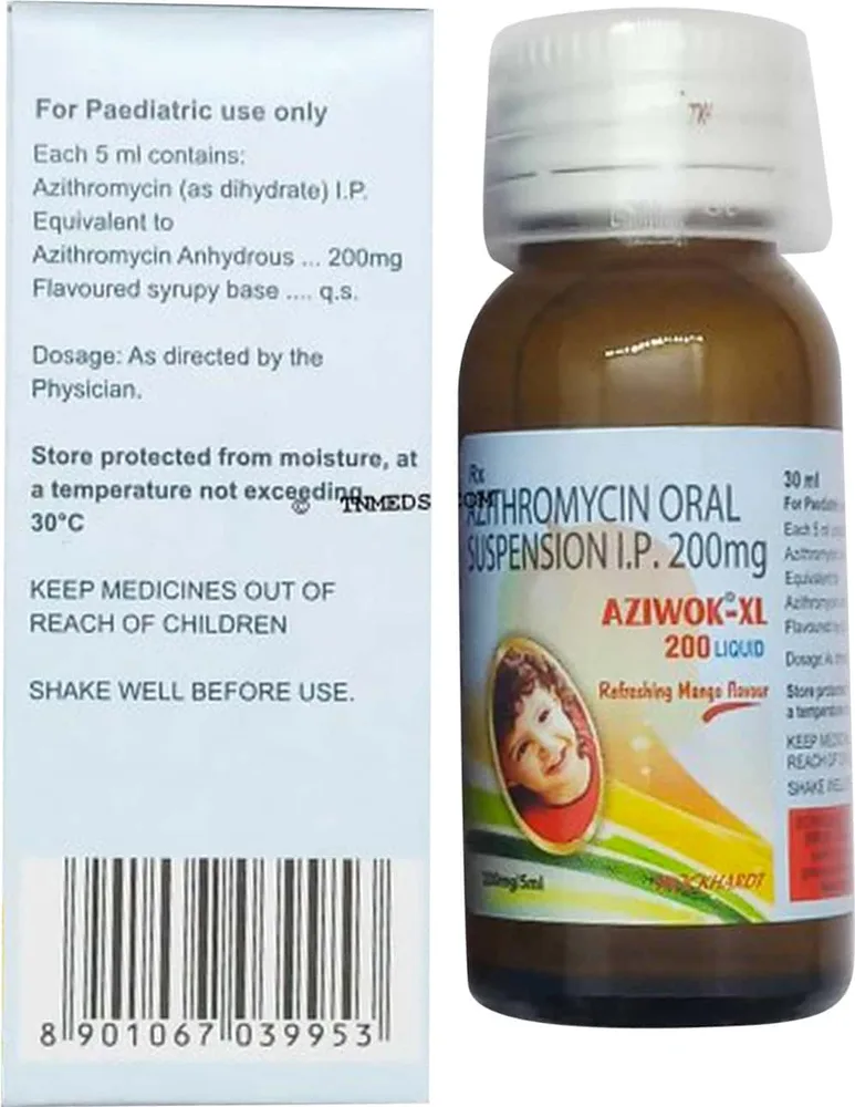 Aziwok Xl 200mg Mango Flavour Bottle Of 30ml Oral Liquid