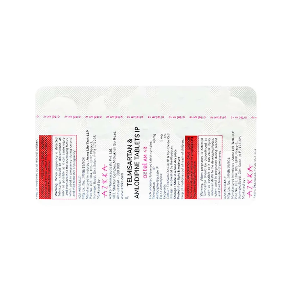 Aztel Am 40mg Strip Of 10 Tablets