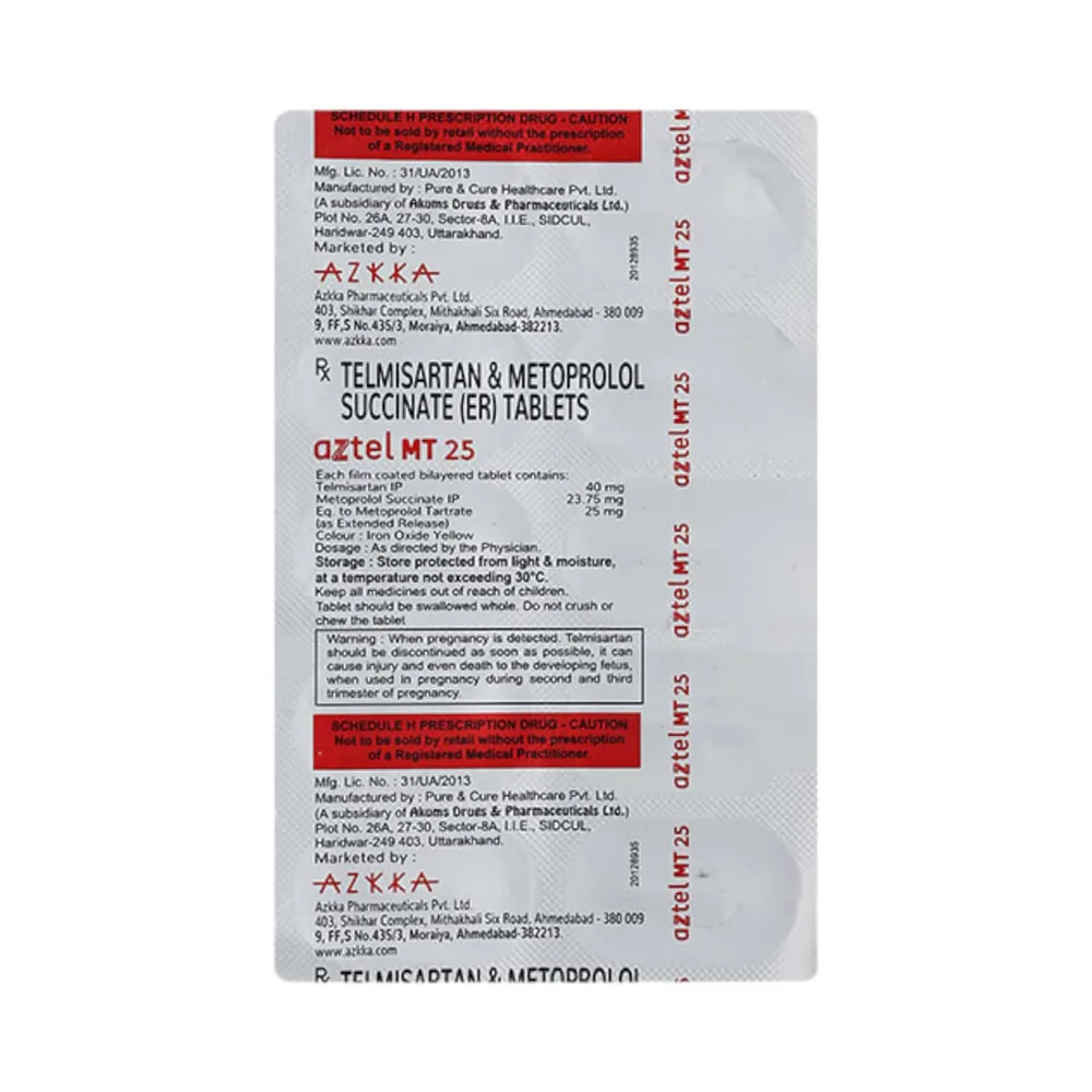 Aztel Mt 25mg Strip Of 10 Tablets