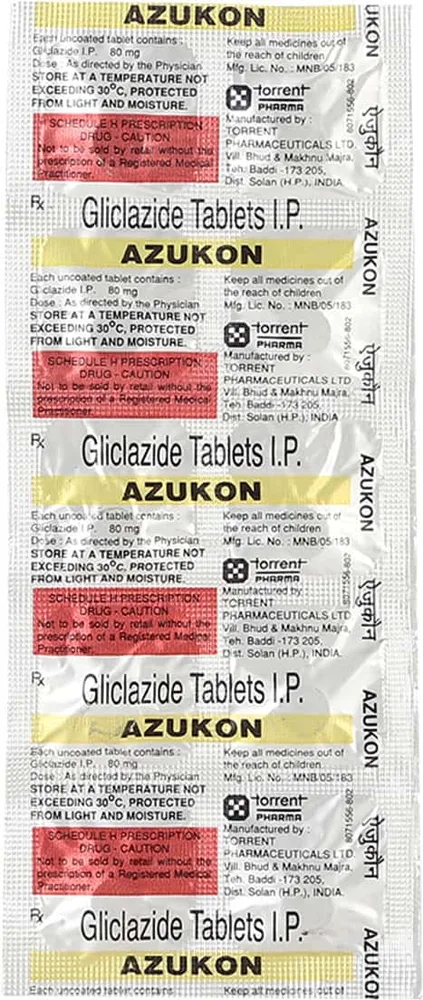 Azukon 80mg Strip Of 10 Tablets